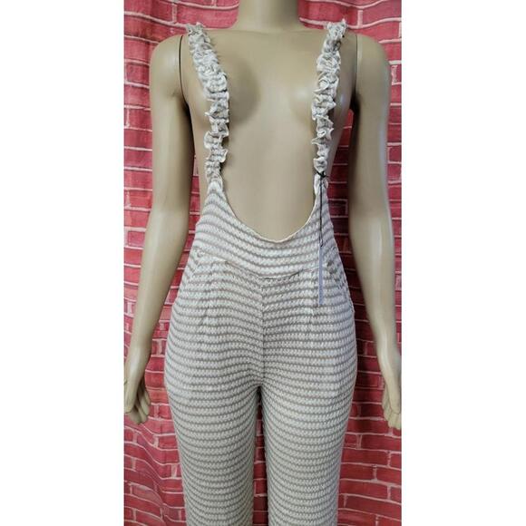 Ellejay swimwear Striped pants with ruffled straps Size S NWT #C6 - Picture 3 of 11